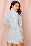 MissPap Ribbed Knitted Turtle Neck Jumper Dress thumbnail 2
