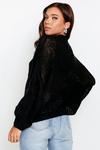 MissPap Mohair Look Oversized Cable Knit Jumper thumbnail 2