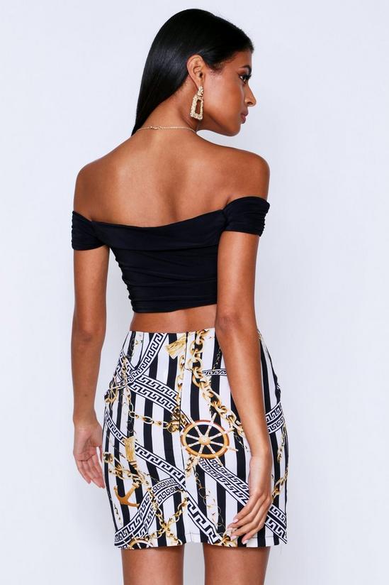 MissPap Chain Print Mini Skirt 2
