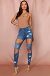 MissPap Extreme Ripped High Waisted Skinny Jean thumbnail 3