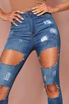 MissPap Extreme Ripped High Waisted Skinny Jean thumbnail 4
