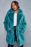 MissPap Oversized Faux Fur Coat thumbnail 1