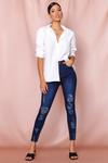 MissPap High Waisted Skinny Distressed Jean thumbnail 1