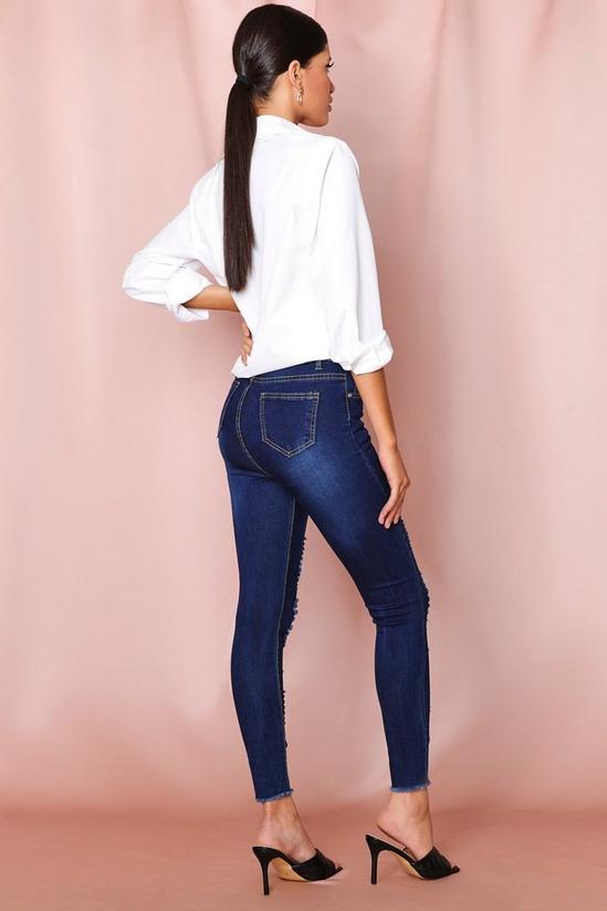 MissPap High Waisted Skinny Distressed Jean 2