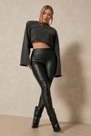 MissPap Leather Look Coated Skinny Jeans thumbnail 1