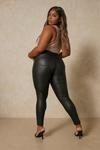 MissPap Leather Look Coated Skinny Jeans thumbnail 3