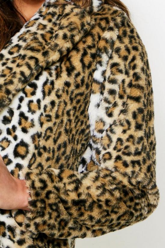 MissPap Leopard Print Faux Fur Coat 4