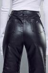 MissPap Leather Look High Waisted Straight Leg Trousers thumbnail 5