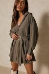 MissPap O-Ring Belted Oversized Shirt Dress thumbnail 1