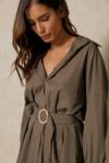 MissPap O-Ring Belted Oversized Shirt Dress thumbnail 6