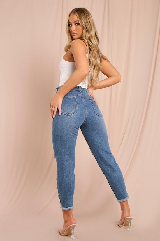 MissPap High waisted Distressed Cropped Jeans 4
