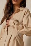 MissPap Fitted Waist Structured Shirt thumbnail 2